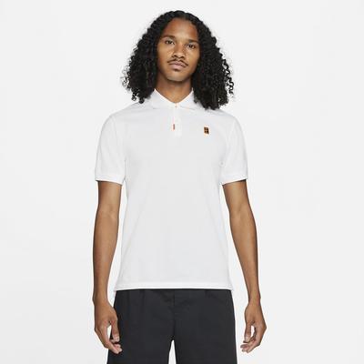 Nike Mens Slim Fit Polo - White