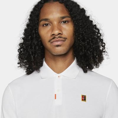 Nike Mens Slim Fit Polo - White