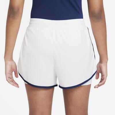 Nike Womens Dri-FIT Slam Shorts - White/Binary Blue - main image