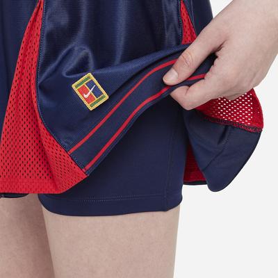 Nike Womens Slam Tennis Skirt - Binary Blue/University Red