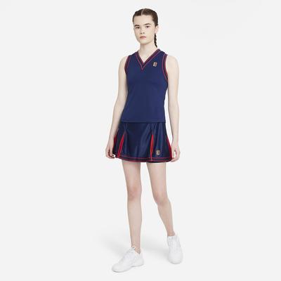 Nike Womens Slam Tennis Skirt - Binary Blue/University Red