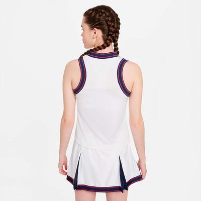 Nike Womens Slam Tennis Tank - White/Black - main image