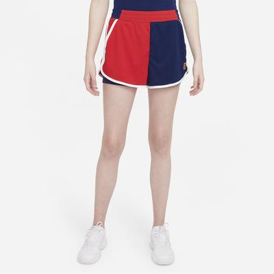 Nike Womens Dri-FIT Slam Shorts - Binary Blue/University Red - main image