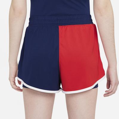Nike Womens Dri-FIT Slam Shorts - Binary Blue/University Red - main image