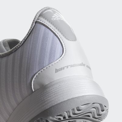 Adidas Womens Barricade Court Tennis Shoes - White/Silver - main image