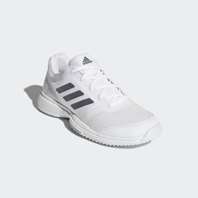 Adidas Womens Barricade Grass Court Tennis Shoes - White - main image