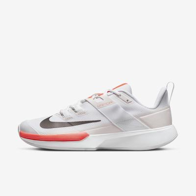 Nike Womens Vapor Lite Tennis Shoes - White/Bright Crimson - main image