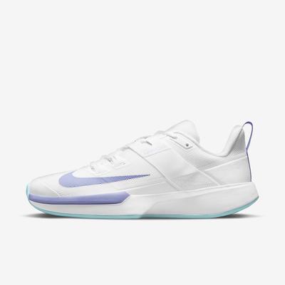 Nike Womens Vapor Lite Tennis Shoes - White/Purple Pulse