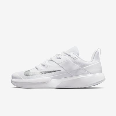 Nike Womens Vapor Lite Tennis Shoes - White/Silver - main image