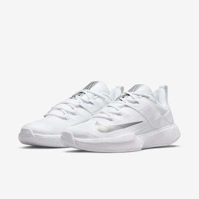 Nike Womens Vapor Lite Tennis Shoes - White/Silver