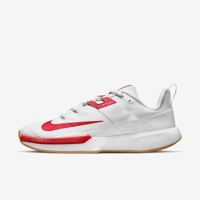 Nike Womens Vapor Lite Tennis Shoes - White/University Red - Tennisnuts.com