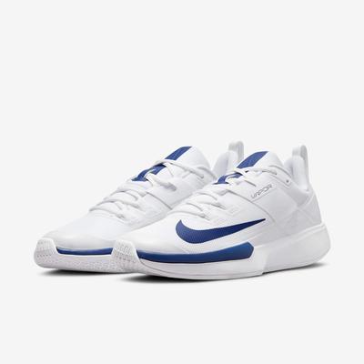 Nike Mens Vapor Lite Tennis Shoes - White/Blue - main image
