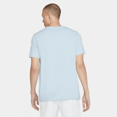 Nike Mens NikeCourt Tennis T-Shirt - Light Blue/Black - main image