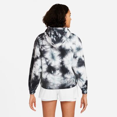 Nike Womens Tie-Dye Heritage Hoodie - Black/White - main image