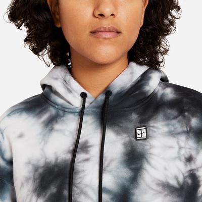 Nike Womens Tie-Dye Heritage Hoodie - Black/White - main image