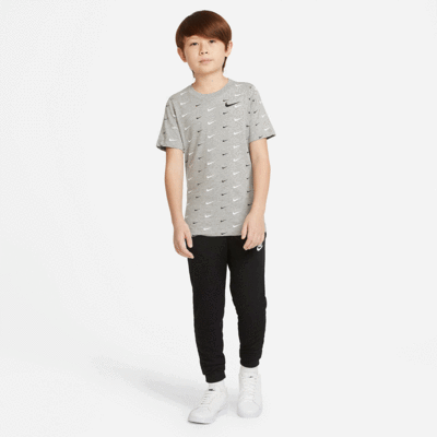 Nike Boys Sportswear T-Shirt - Grey/Black/White