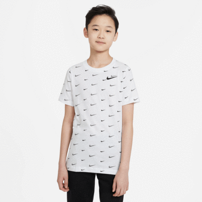 Nike Boys Sportswear T-Shirt - White/Black - main image
