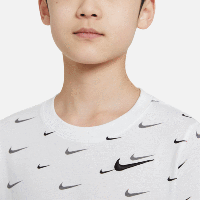 Nike Boys Sportswear T-Shirt - White/Black