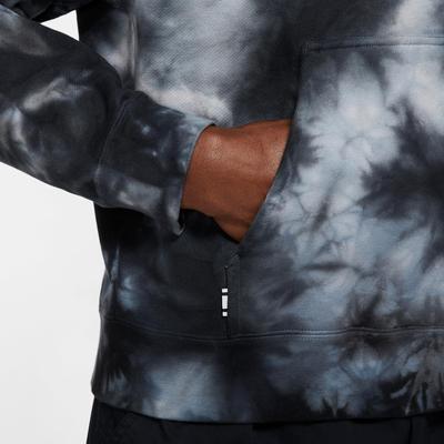 Nike Mens Tie-Dye Heritage Tennis Hoodie - Black/White - main image