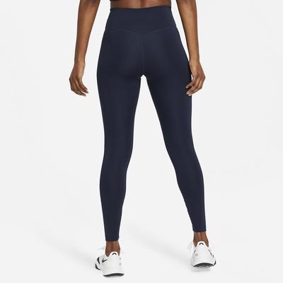 Nike Womens Dri-FIT One Mid-Rise Leggings - Obsidian