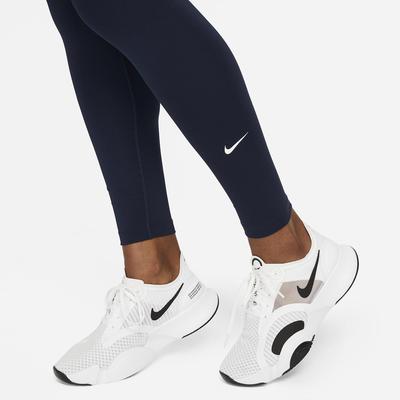 Nike Womens Dri-FIT One Mid-Rise Leggings - Obsidian