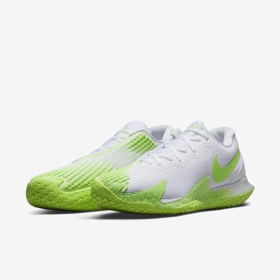Nike Mens Air Zoom Vapor Cage 4 Rafa Tennis Shoes - White/Lime Glow - main image