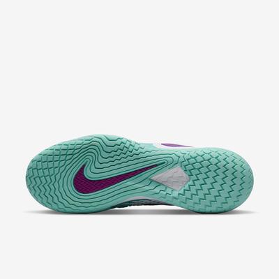 Nike Mens Air Zoom Vapor Cage 4 Rafa Tennis Shoes - White/Washed Teal - main image