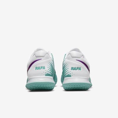 Nike Mens Air Zoom Vapor Cage 4 Rafa Tennis Shoes - White/Washed Teal - main image