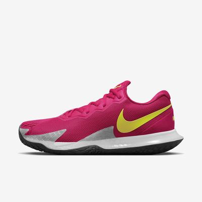 Nike Mens Vapor Cage 4 Rafa Tennis Shoes - Mystic Hibiscus/Yellow Strike - main image