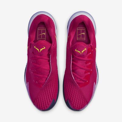 Nike Mens Vapor Cage 4 Rafa Tennis Shoes - Mystic Hibiscus/Yellow Strike - main image