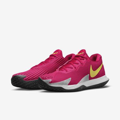 Nike Mens Vapor Cage 4 Rafa Tennis Shoes - Mystic Hibiscus/Yellow Strike - main image