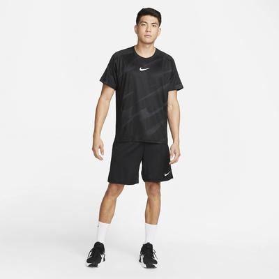 Nike Mens Dri-FIT Knit Tennis Shorts - Black - main image