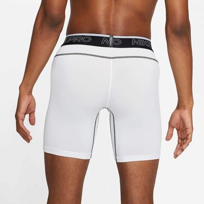 Nike Mens Pro Dri-FIT Shorts - White/Black 