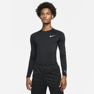 Nike Mens Tight Fit Long Sleeve Top - Black - main image