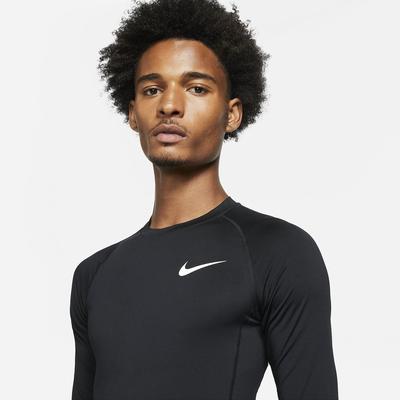Nike Mens Tight Fit Long Sleeve Top - Black - main image
