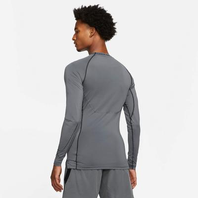 Nike Mens Tight Fit Long Sleeve Top - Iron Grey - main image