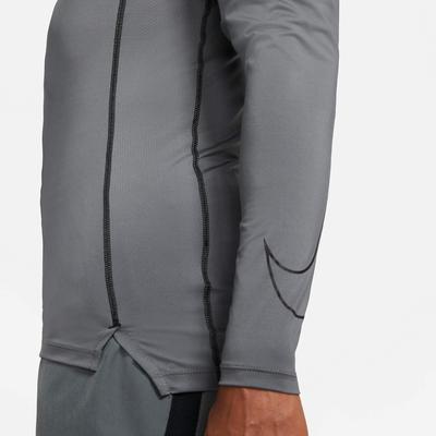 Nike Mens Tight Fit Long Sleeve Top - Iron Grey - main image
