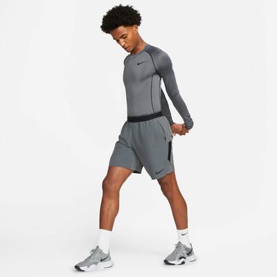 Nike Mens Tight Fit Long Sleeve Top - Iron Grey - main image
