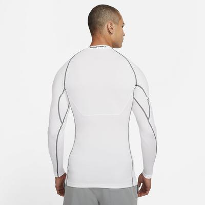 Nike Mens Tight Fit Long Sleeve Top - White