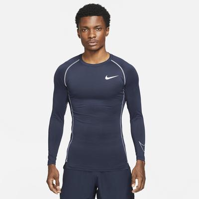 Nike Mens Tight Fit Long Sleeve Top - Obsidian - main image