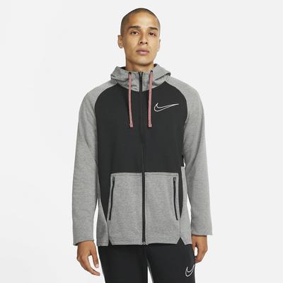 Nike Mens Therma Fit Zip Hoodie - Black/Grey - main image