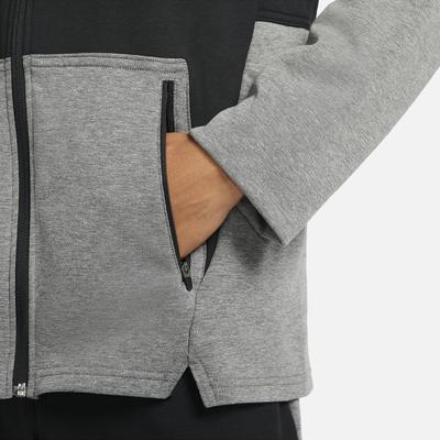 Nike Mens Therma Fit Zip Hoodie - Black/Grey - main image