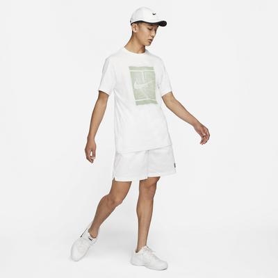 Nike Mens Tennis Tee - White/Steam