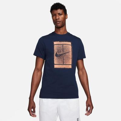 Nike Mens Tennis Tee - Navy Blue - main image
