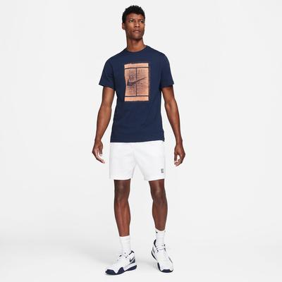 Nike Mens Tennis Tee - Navy Blue - main image