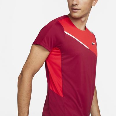 Nike Mens Tennis Tee - Pomegranate - main image