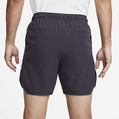 Nike Mens Dri-FIT Advantage 7 Inch Tennis Shorts - Cave Purple/White