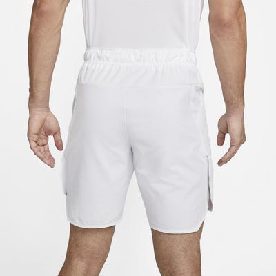 Nike Mens Dri-FIT Advantage 9 Inch Tennis Shorts - White