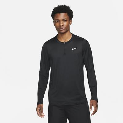 Nike Mens Advantage Half-Zip Long Sleeve Top - Black - main image