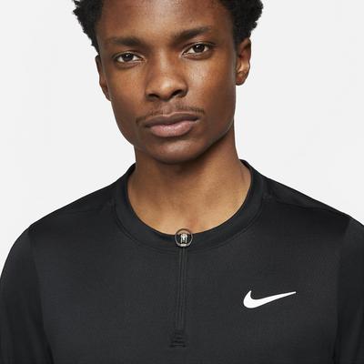 Nike Mens Advantage Half-Zip Long Sleeve Top - Black - main image